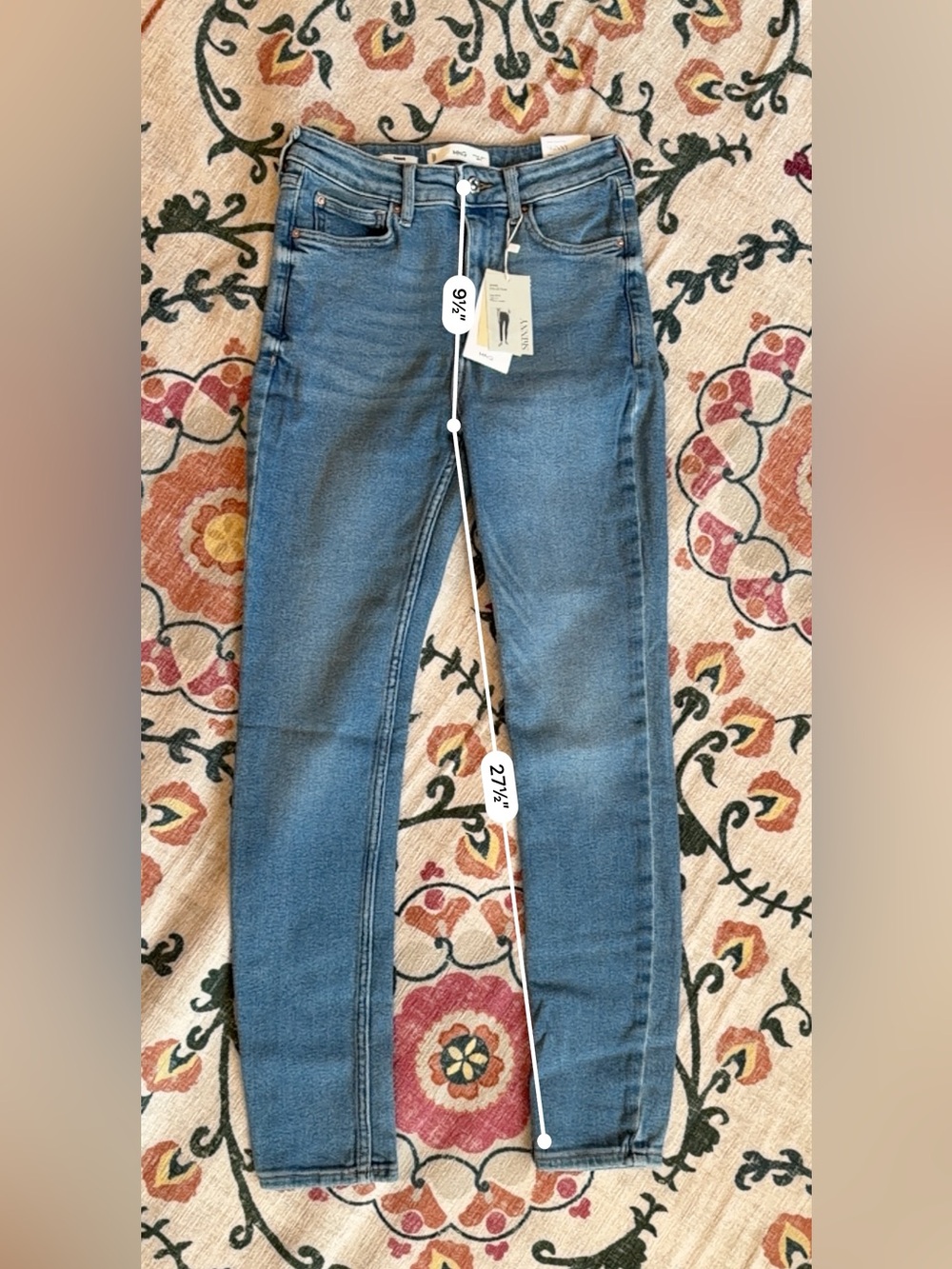 Mango Mid-Blue Skinny Jeans